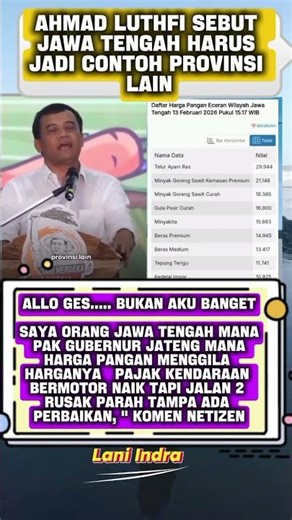 Ahmad Lutfi Says Central Java Should Be an Example for Other Provinces #ahmadluthfi #jateng #kdm ...