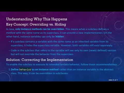 Understanding Java Inheritance with Lambdas: How to Overcome Shadowing Issues