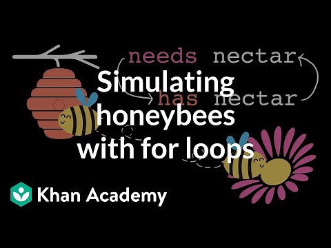 Program design: beehive simulation | Intro to CS - Python | Khan Academy