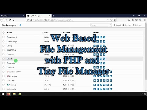 Web Based File Management with PHP and Tiny File Manager