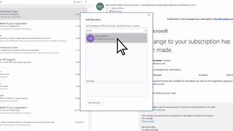 Créer un groupe dans Outlook