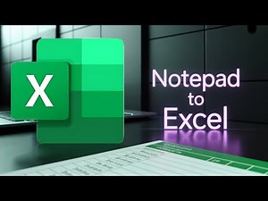 How to transfer Notepad to Excel - Full Guide (Works 2026)