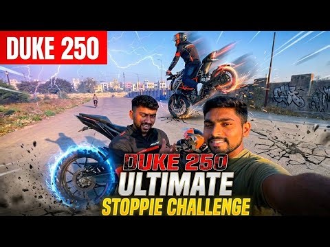 Day 05: KTM Duke 250 Stoppie Challenge! 🏍️🔥 (Darr Lag Gaya!) Wheelie Game | Death game 😎