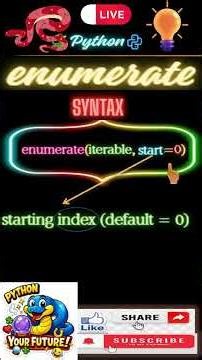 #enumerate python#python enumerate#enumerate python#python enumerate function#shorts