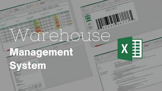 Warehouse Management System Excel Template - Simple Sheets