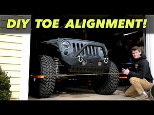 JEEP WRANGLER TOE ALIGNMENT // EASY AT-HOME DIY