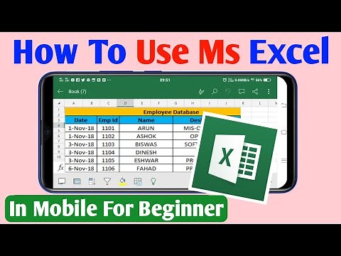 how to use ms excel in android mobile | data entry using form in microsoft excel |