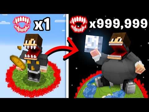 Minecraft, But Eating = World Size