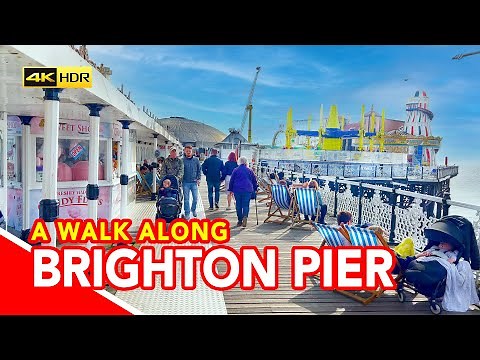 BRIGHTON - Brighton Pier (also known as Brighton Palace Pier) - filmed in 4K HDR