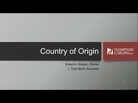 Understanding Country of Origin
