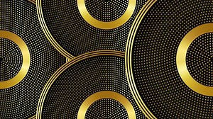 Download Rotating Golden Circles . Abstract Motion Background Animation for free