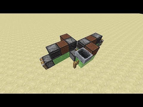 Simple 2-Way Controllable Flying Machine -- Minecraft Tutorial