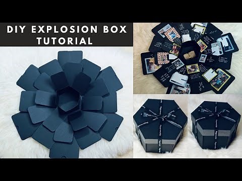 DIY Explosion Box | How To Make Explosion Box | Hexagon Explosion Box Tutorials | Personalized gift