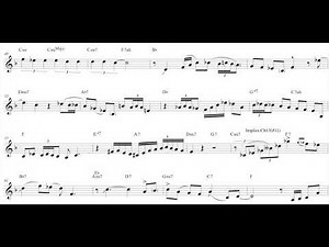 Charlie Parker live Confirmation solo transcribed