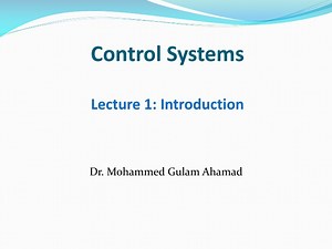 Control Systems - SlideServe