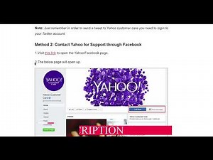 How To Contact Yahoo For Support Information