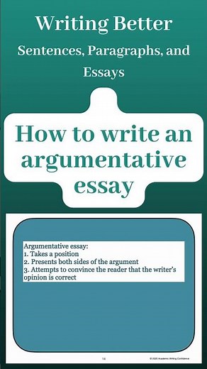 How to Write an Argumentative Essay