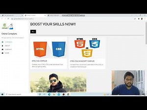 Compile Your Code Online On This HTML/CSS/JAVASCRIPT Compiler || Rishabh Sagar Productions