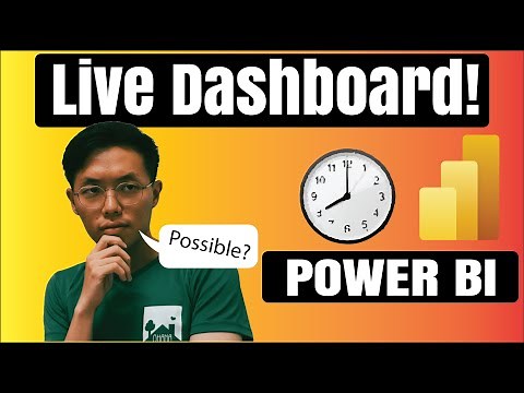 How To Create Power BI Live Dashboard! Live Data Real Time Update!
