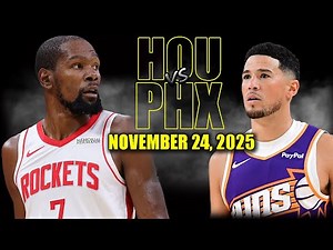 Houston Rockets vs Phoenix Suns Full Game Highlights - November 24, 2025 | NBA Season