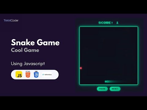 Build Snake Game in JavaScript | Classic Snake Game with HTML, CSS & JS Tutorial #coding #comment