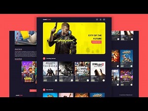Create a Responsive Games Website Using HTML CSS & JavaScript