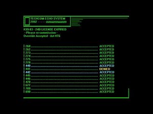 80's Computer Interface - Test Video and Sound