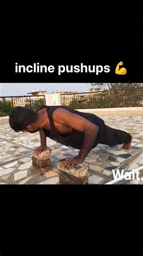 incline pushups challenge 🏋️💪#shorts #youtubeshorts