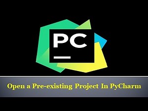 7. Open a Pre existing Project In PyCharm And Import External Libraries