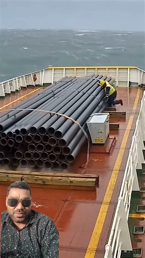 When AI Makes Crazy Videos! Ship Pipes Bending Like Rubber 😂#AIVideo#ShipAccident#ViralVideo