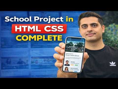 Build a Complete School Website Using HTML & CSS | Beginner Project (Step-by-Step)
