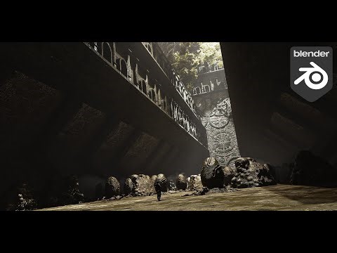 An Ancient Alien Hatchery Beneath the World | Timelapse | Concept Art | Blender 4.0