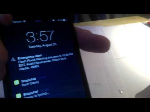 Emergency Alert on Phone What it looks/sounds like
