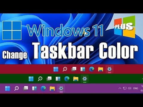 Windows 11 Tutorials || Change Taskbar Color