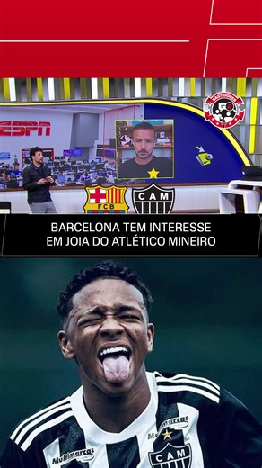 BARCELONA DE OLHO EM JOIA DO GALO! 🇧🇷✈️🇪🇸 No Fala a Fonte de hoje, André Hernan trouxe a informação sobre o interesse do Barcelona em Gabriel Veneno, jovem promessa da base do Atlético-MG. Aperte o play e confira mais detalhes! 📸: Pedro Souza/Atlético-MG Saiba TUDO dos bastidores da bola no Fala a Fonte, de segunda a sexta, às 11h30 (de Brasília), AO VIVO no YouTube da ESPN Brasil! #FalaFonte #AtleticoMineiro #Barcelona #FutebolNaESPN