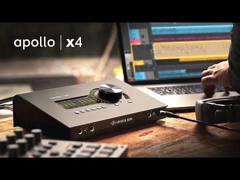 Apollo x4 Thunderbolt 3 Audio Interface — 4 Unison Mic Preamps w/ Realtime UAD Processing