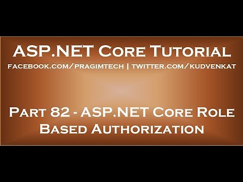 ASP NET Core role based authorization