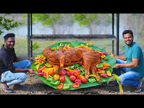 Full Goat Barbeque | Whole Goat Roast By Grandpa kitchen