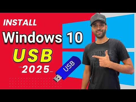 How to Install Windows 10 from USB | Step-by-Step Tutorial (2025)