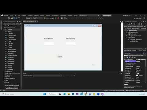 Basic Windows Forms application controls in Visual Basic.NET with Visual Studio 2022