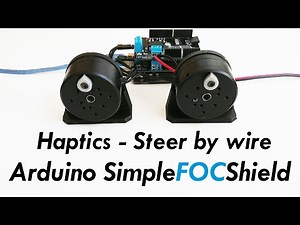 Arduino Field Oriented Control (FOC) Haptic control example - SimpleFOCShield