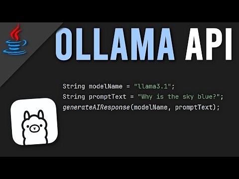 OLLAMA API in JAVA | (simple & easy)