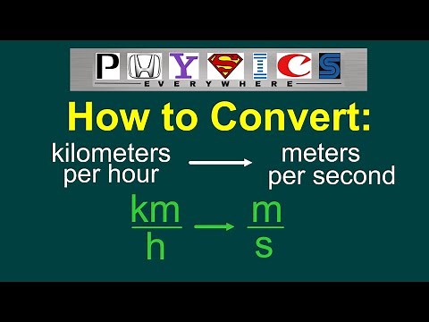Converting km/h to m/s [EASY]