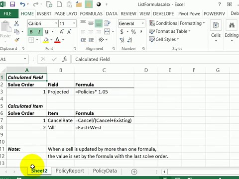 How to Create Excel Pivot Table Calculated Field Examples
