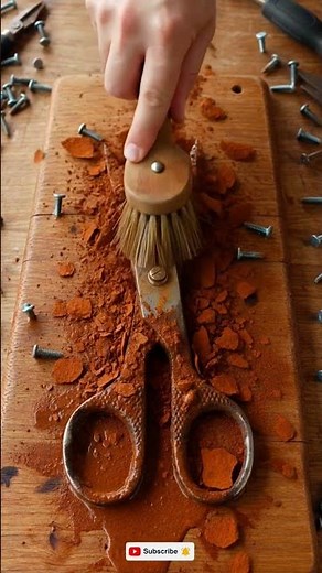 How to removal rust on metal sescier #rust #satisfying #cleaning #metal