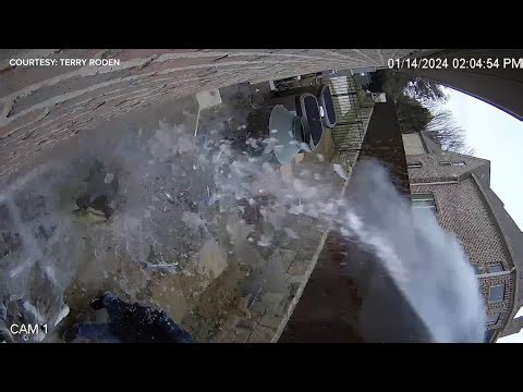 VIDEO: Pool equipment explodes in Texas after frozen solid