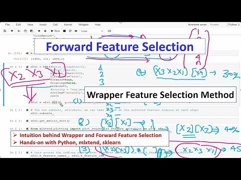 Forward Feature Selection |Sequential Forward Selection|Wrapper Method Part1|Tutorial 7