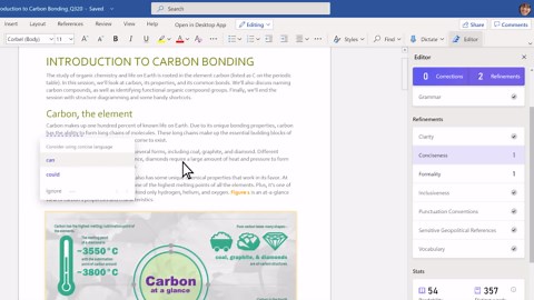 Microsoft Editor checks grammar and more in documents, mail, and the web