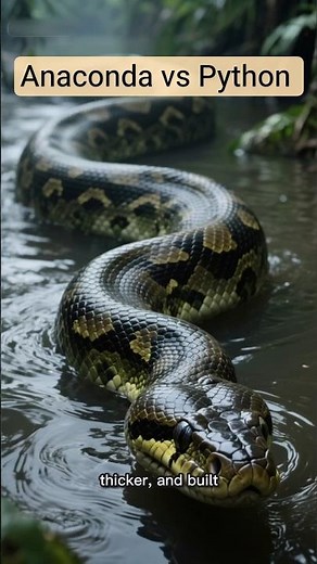 Python vs Anaconda – Which Giant Snake Is Stronger? #pythonvsanaconda #animalbattle #wildfacts