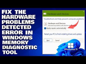 How To Fix the Hardware Problems Were Detected Error in the Windows Memory Diagnostic Tool [Guide]